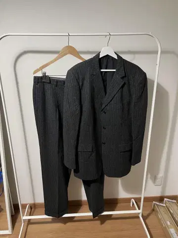 GAULTIER HOMME objet 셋업 스트라이프 울
