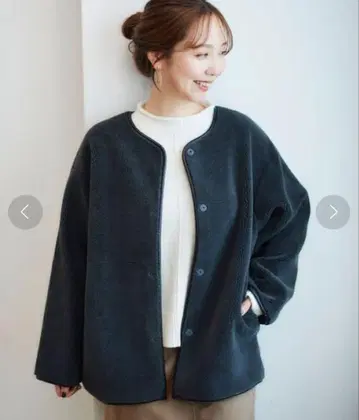 르 쿠르 블랑 리버서블 페이크 무스탕 자켓 보아