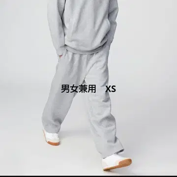 유니클로 맨투맨 와이드 팬츠 그레이 xs