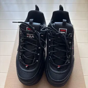 [FILA] 통굽 스니커즈 디스럽터 2 블랙 25cm