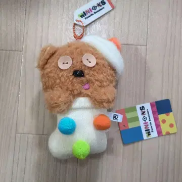 [ USJ 한정판 ] 팀 봉제 인형 볼체인 크리스마스 미니언