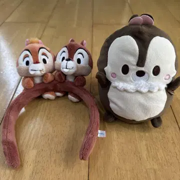 칩과 데일 머리띠와 봉제 인형 세트