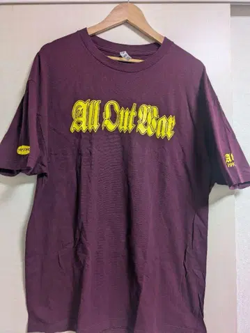 ALL OUT WAR 셔츠 XL 사이즈 used nyhc