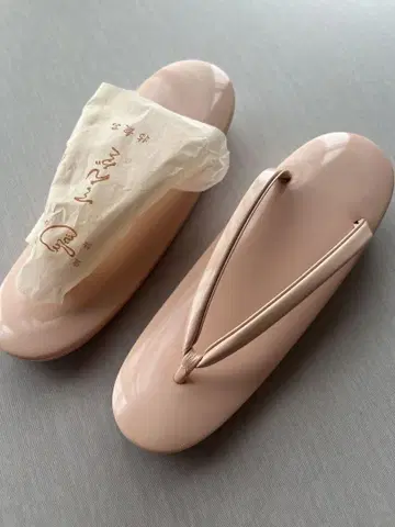 미사용 에나멜 조리 텐구 핑크
