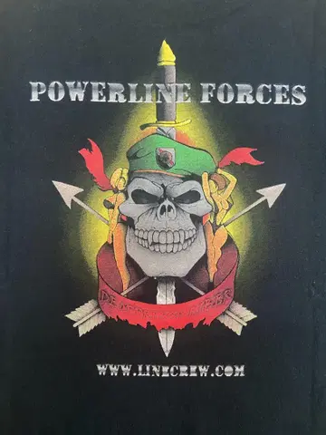 POWERLINE FORCES T셔츠 USA제