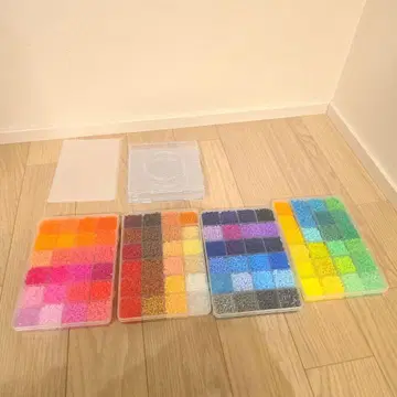 펄러비즈 세트 2.6mm 96색 플레이트 4개 미니 펄러비즈