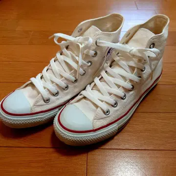 CONVERSE ALL STAR 화이트 하이컷 26cm