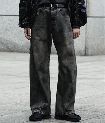 WYM LIDNM VINTAGE WASHED CURVED DENIM