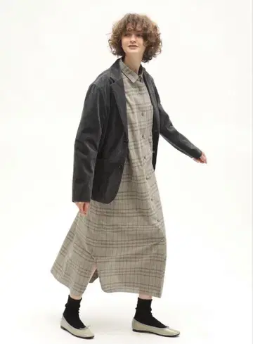 LENO 리노 체크 셔츠 원피스 사이즈 0