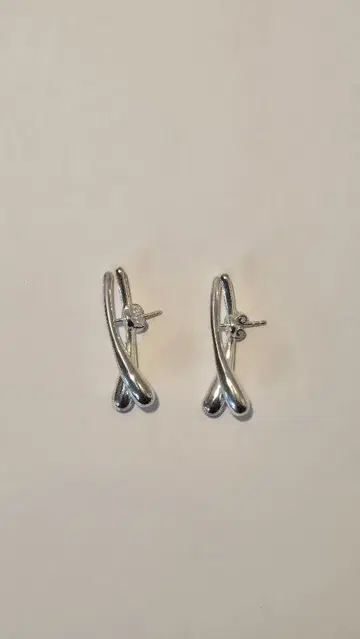 Seven Fairy 실버 925 크로스 디자인 귀걸이 약 3cm