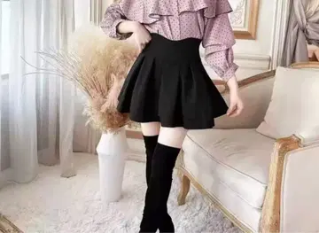 미셸 마카롱풍 스커트
