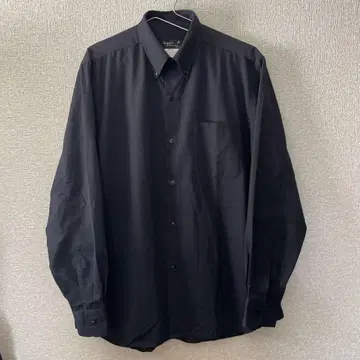 90's agnes b black pique BD shirt