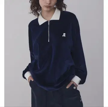Rest&Recreation RR VELVET HALF ZIP-UP