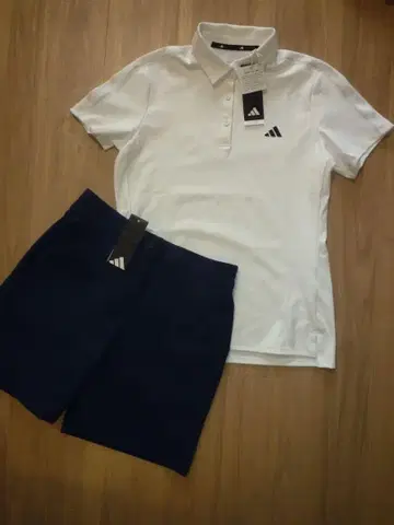 [ 새상품 L ] adidas 아디다스 골프 셔츠&바지 셋업