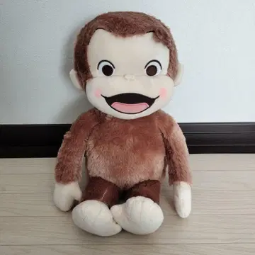 호기심 많은 조지 빨간 볼 L 봉제 인형 퓨어키라Ver. 1