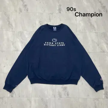 90s 챔피온 맨투맨 칼리지 로고 자수 빈티지 아메카지