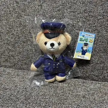 에노덴 베어 볼체인 부착 마스코트 역장 봉제 인형 곰