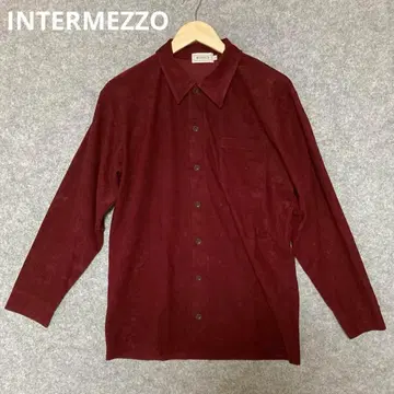 INTERMEZZO 버건디 긴팔 셔츠