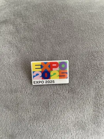 EXPO 2025 컬러풀 핀 배지
