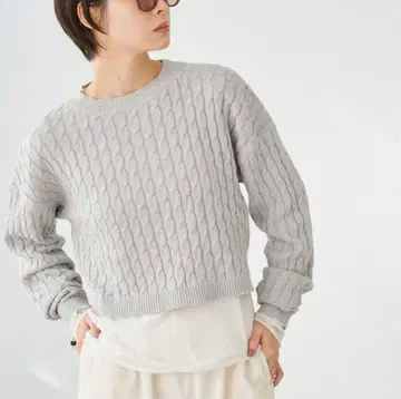 플라주 cotton/cash short alan 니트 plage