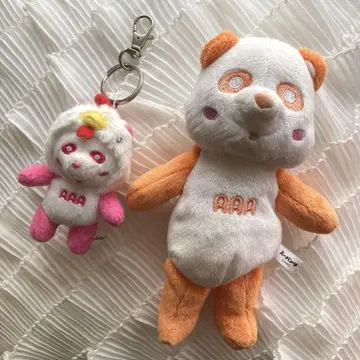 AAA 봉제 인형 세트 오렌지 핑크