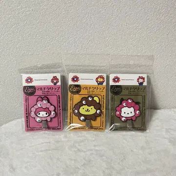 오사카 간사이 만박 미야쿠미야쿠 나리키리 산리오 멀티 클립 3세트