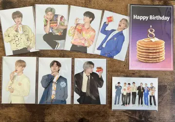 BTS 맥도날드 트레이딩 카드 + 8주년 한정판 엽서 세트