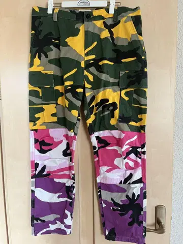 카모 패턴 카고 팬츠