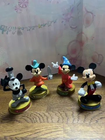 WDW 맥도날드 해피밀 100주년 미키 피규어 4체 세트
