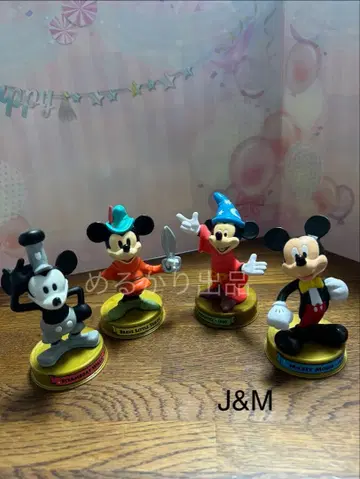 WDW 맥도날드 해피밀 100주년 미키 피규어 4체 세트