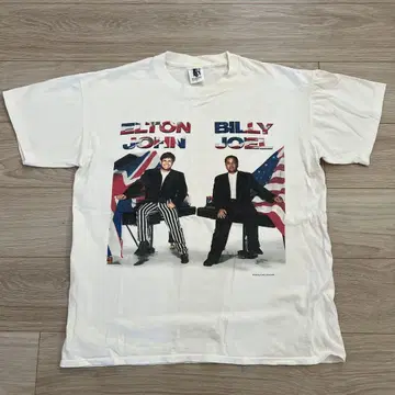 엘튼 존, 빌리 조엘 투어 T셔츠 빈티지 USA제