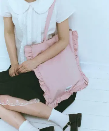 FEKETE 프릴 토트백 핑크