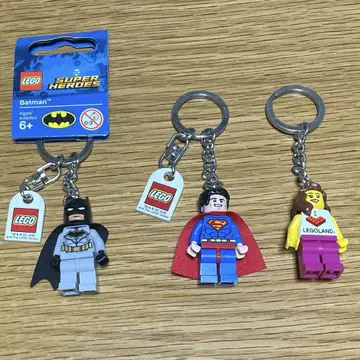 LEGO 키링 배트맨 슈퍼맨 레베카 3개 세트