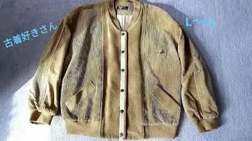 구제 의류 아우터 카멜 코듀로이 여성용 L 가슴 너비 65