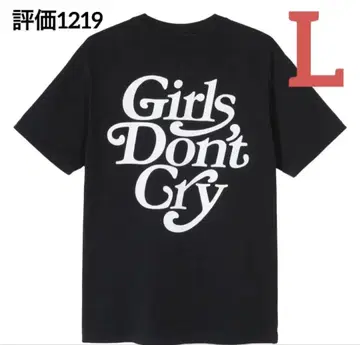DSML VERDY Girls Don't Cry 로고 티셔츠 블랙 L