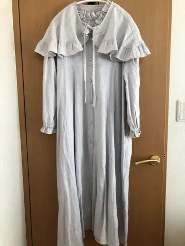 타치카와 한정 sm2 린넨 케이프 원피스 그레이