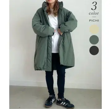 PICH 몬스터 오버코트 카키