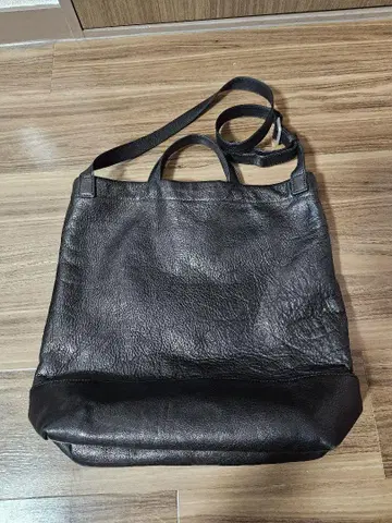 slow fino 원 숄더백 블랙 가죽 토트백