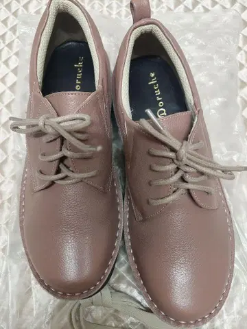 돌체 소가죽 플레인토 레이스업 슈즈 끈 포함