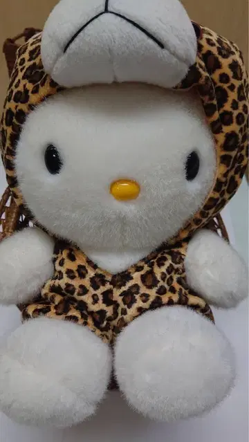 키티 봉제 인형 레오파드 무늬
