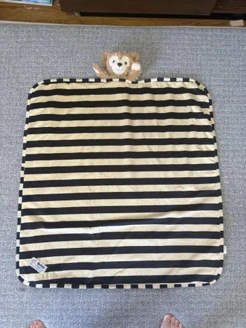 더피 인형 포함 무릎 담요 아기 싸개