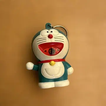 도라에몽 태엽 엿보기 구멍 키링 레트로