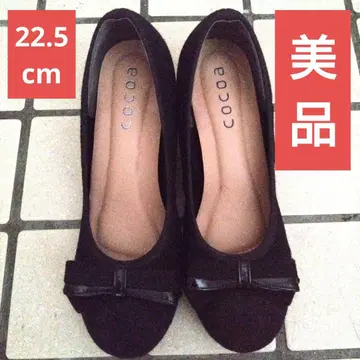 컨디션 최상 가을/겨울 펌프스 블랙 22.5cm