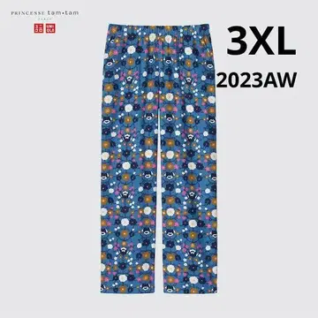 [ 유니클로 x 프린세스 탐탐 ] 플란넬 팬츠 블루 3XL