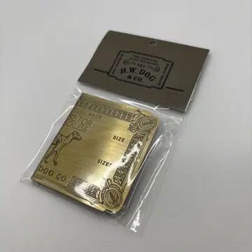 새상품 미사용 THE H.W.DOG & CO. 머니클립 BRASS