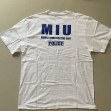 MIU404 화이트 T셔츠 (XL)