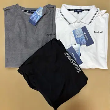 투어 스테이지 TOURSTAGE 피케 셔츠 T셔츠&팬츠 3종 세트