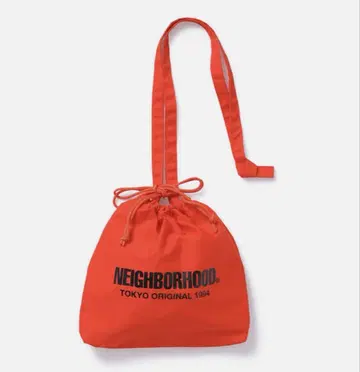 neighborhood 드로스트링 숄더 백 오렌지