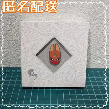 sky 핀 배지 감사하는 여우 가면 미개봉