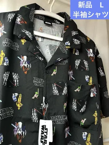STAR WARS 스타 워즈 하와이안 셔츠 반팔 셔츠 디즈니 올 패턴